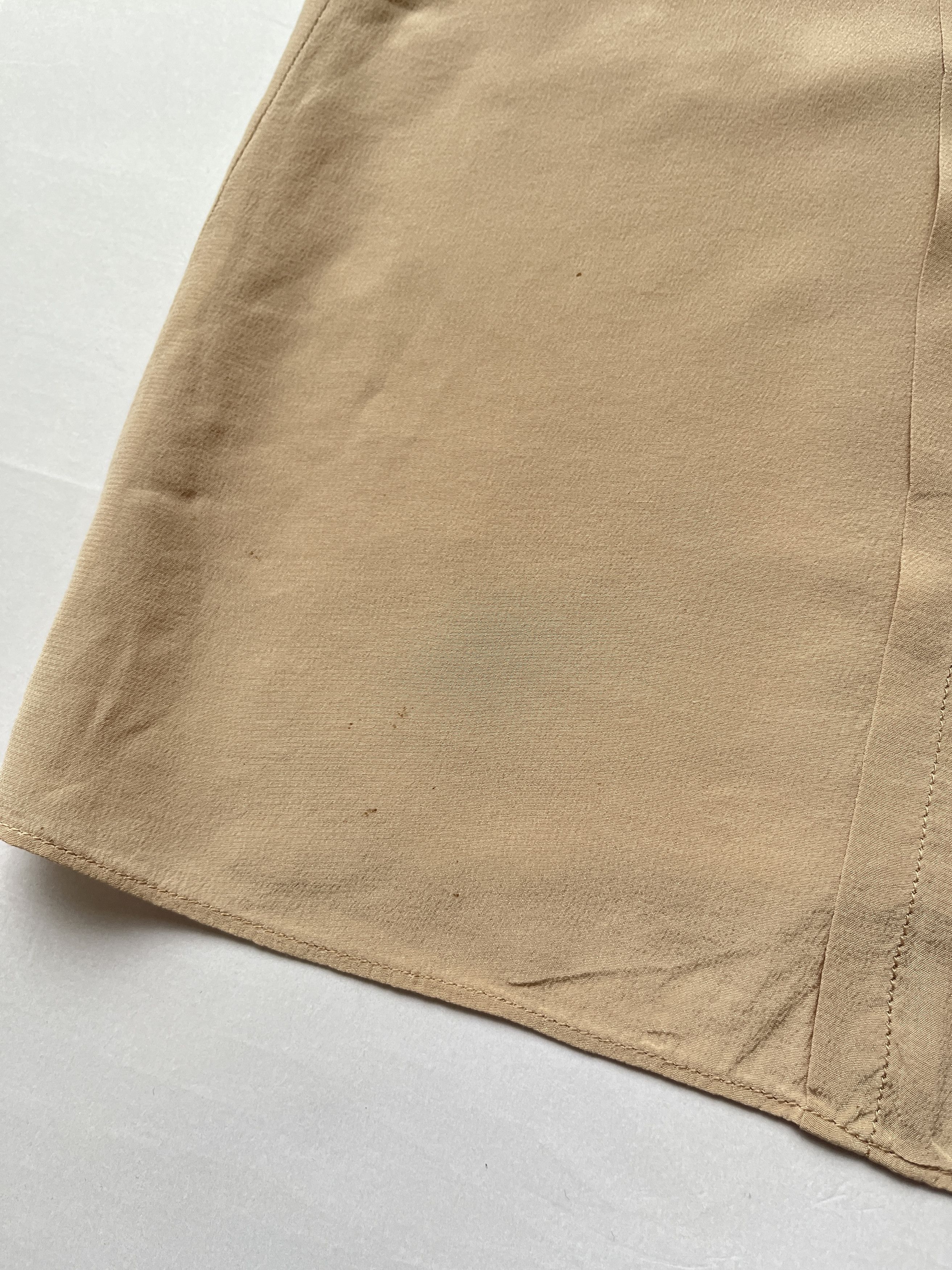 Miu Miu ⚡️QUICK SALE⚡️Miu Miu Beige Short Sleeve Button Up Blouse Size M / US 6-8 / IT 42-44 - 8 Thumbnail