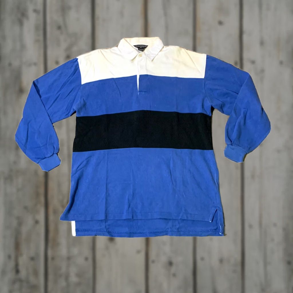 Van Heusen Van Heusen Mens Striped Rugby Polo Shirt Medium Extra Large XL Size US M / EU 48-50 / 2 - 1 Thumbnail