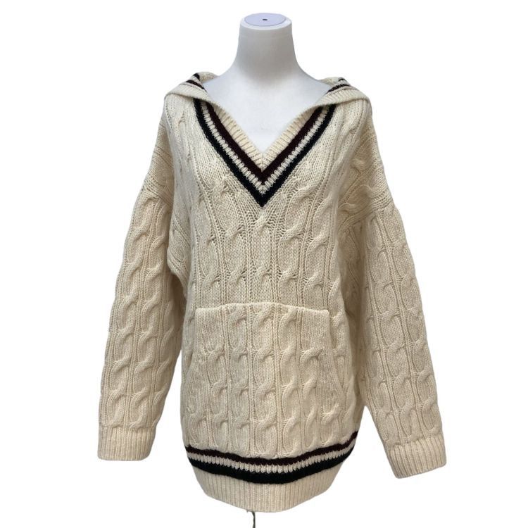 Celine Celine Cable Knit Hoodie Size M Size M / US 6-8 / IT 42-44 - 1 Thumbnail