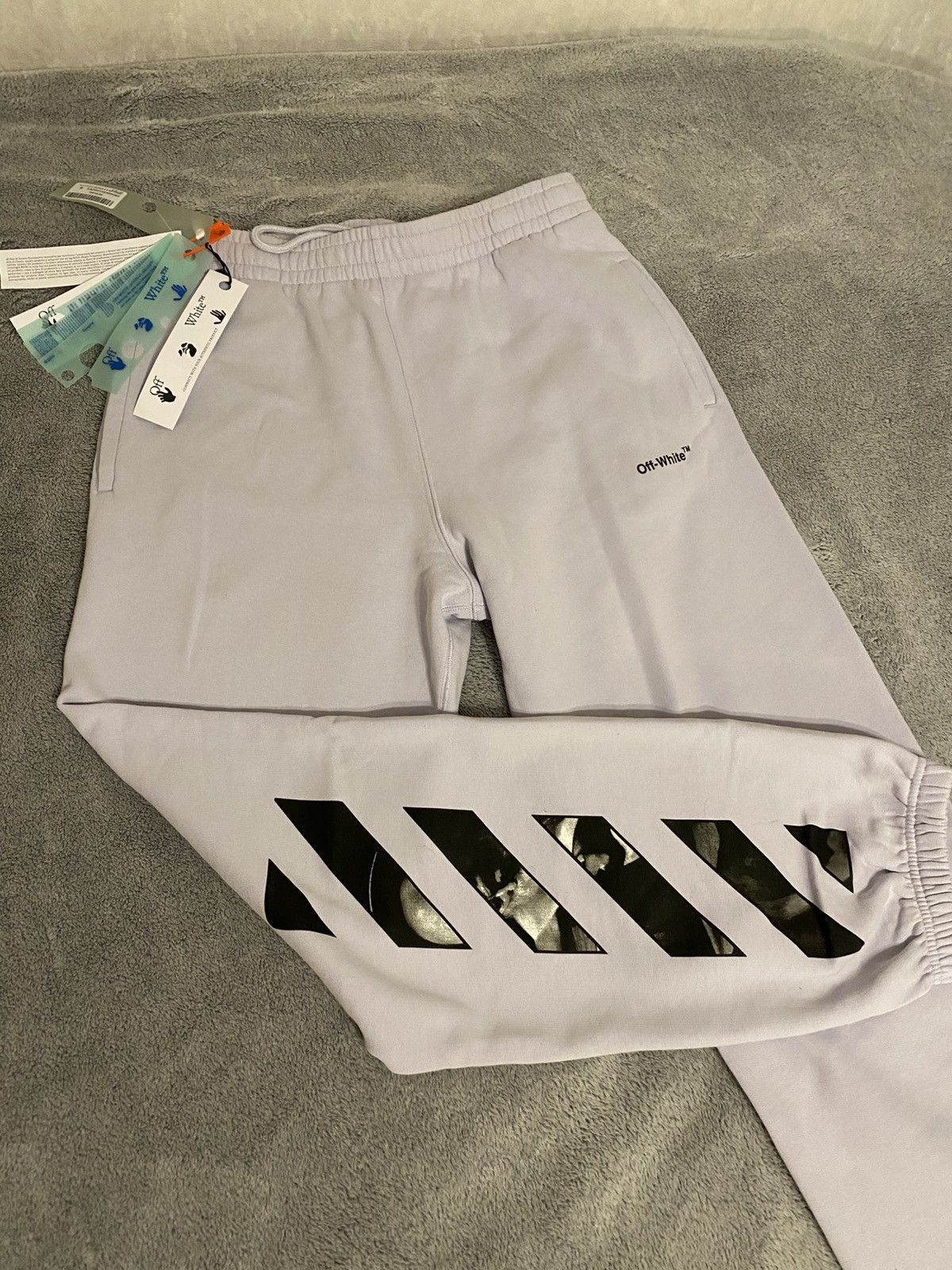 Off-White Pants Off white Caravaggio Dusty Lilac Size US 33 - 1 Thumbnail