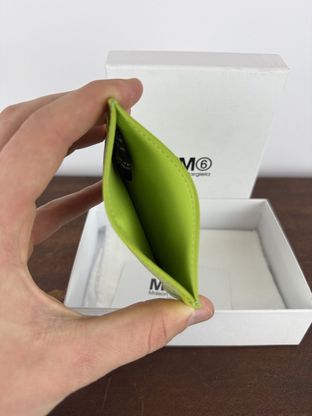 Maison Margiela Green lime Maison Martin Margiela card holder (new with box) Size ONE SIZE - 3 Thumbnail