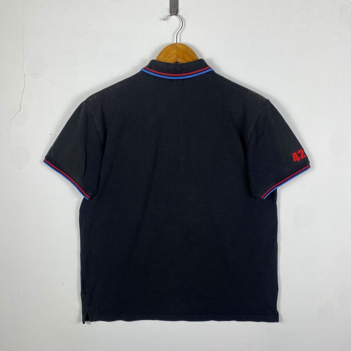 Beams Japan Japanese Brand BEAMS HEART Naval Academy Faded Polo Shirt Size US M / EU 48-50 / 2 - 4 Thumbnail