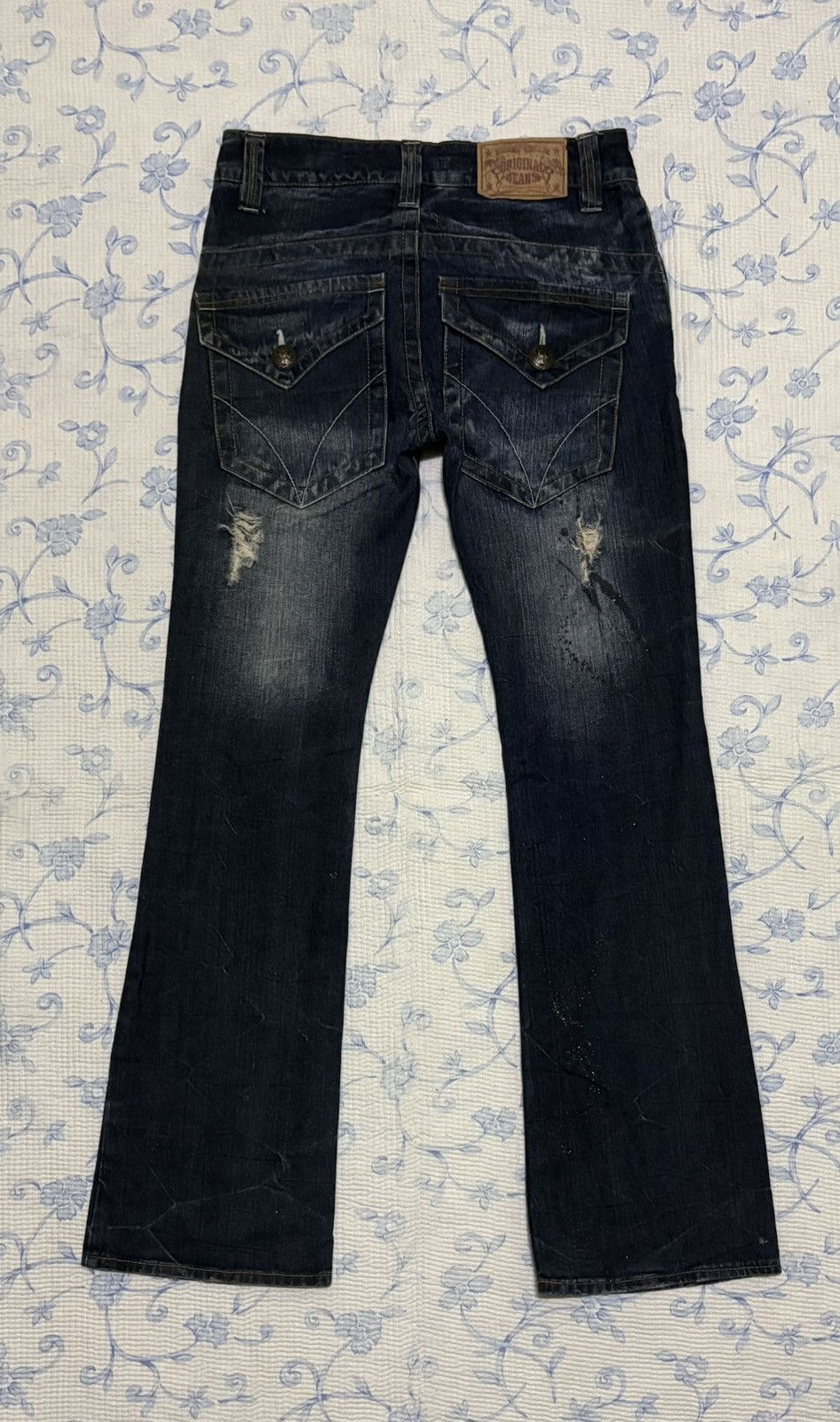 Japanese Brand Japanese Original Jeans Streetwear Flared Distressed Denim Size US 31 - 10 Thumbnail