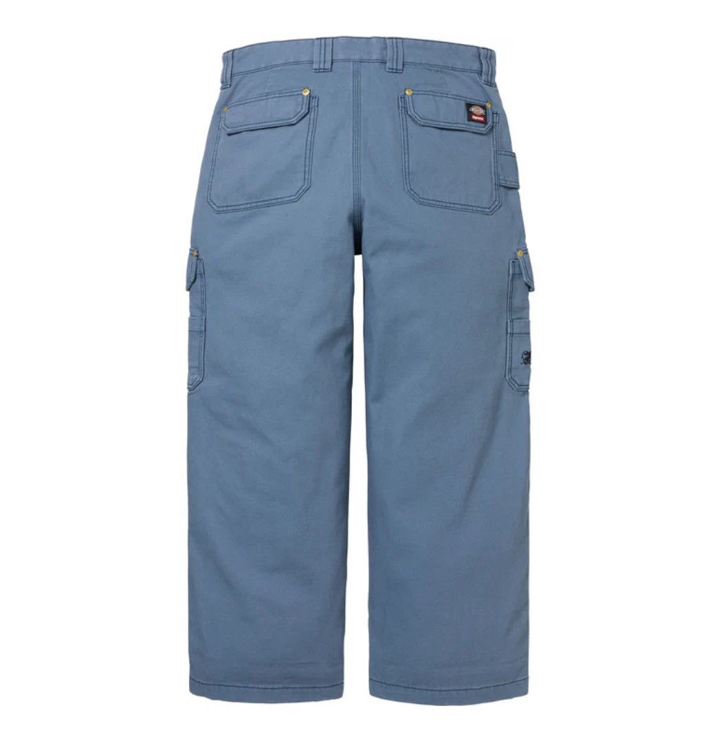 Dickies × Supreme Supreme Dickies Flannel Lined Cargo Pants Blue Size US 30 / EU 46 - 2 Thumbnail