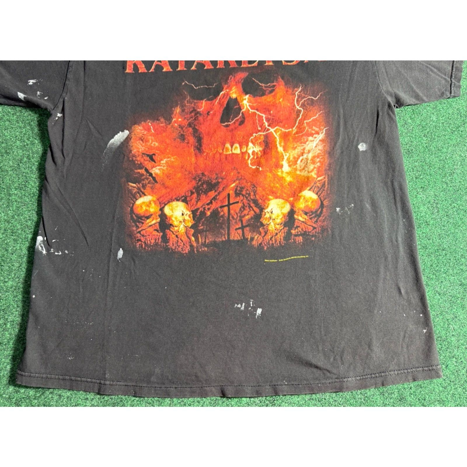 Delta VINTAGE Kataklysm Shadows and Dust 2003 T-Shirt XL Black Unisex Short Sleeve Graphic Tee 2003 Death Metal, Delta Size US XL / EU 56 / 4 - 6 Thumbnail
