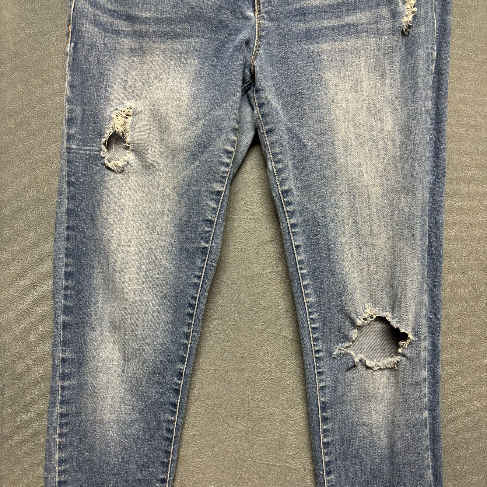 Aeropostale Aeropostale Jegging Jeans 10 Reg Womens Stretch Distress Y2K Size 32" / US 10 / IT 46 - 7 Thumbnail