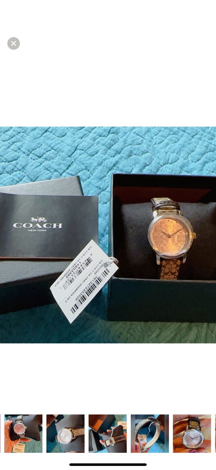Coach COACH 14503399 KHAKI BROWN Watch Rose Gold Logo C DIAL Size ONE SIZE - 5 Thumbnail