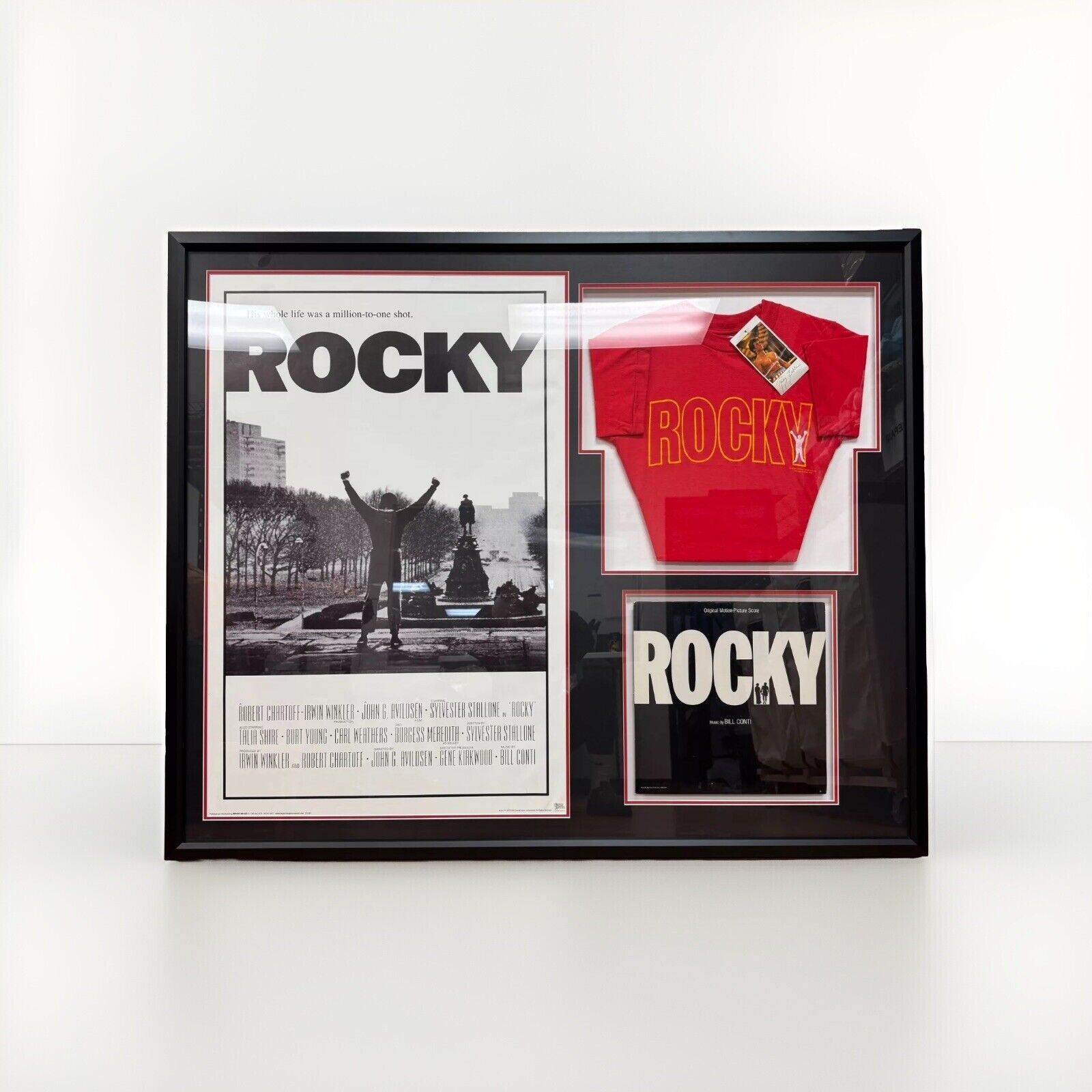 Other 1976 Rocky Movie Memorabilia Framed Shirt Poster Vinyl Album Size US XXL / EU 58 / 5 - 1 Thumbnail
