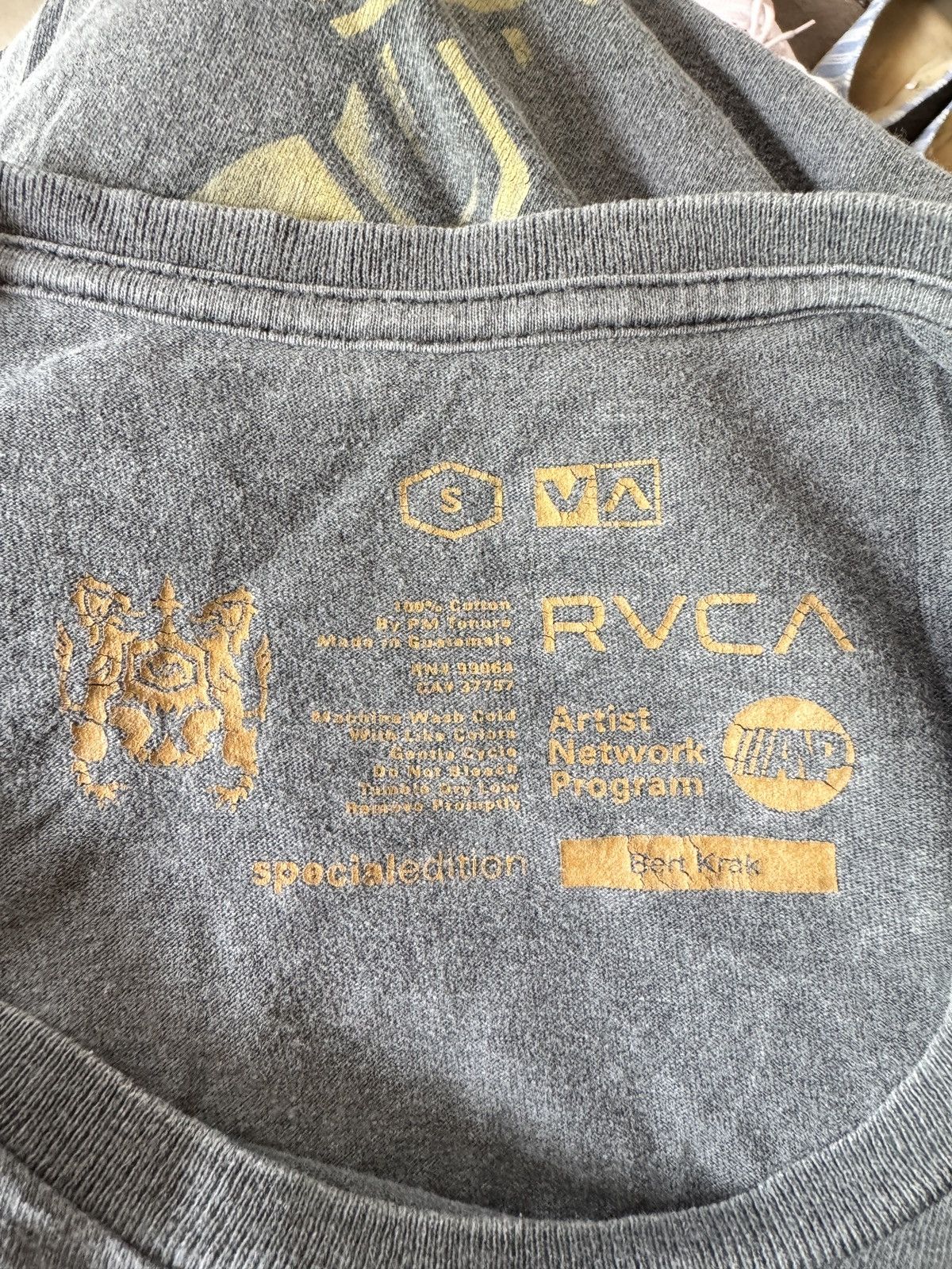 RVCA RVCA BACK PRINT T SHIRT Size US S / EU 44-46 / 1 - 5 Thumbnail