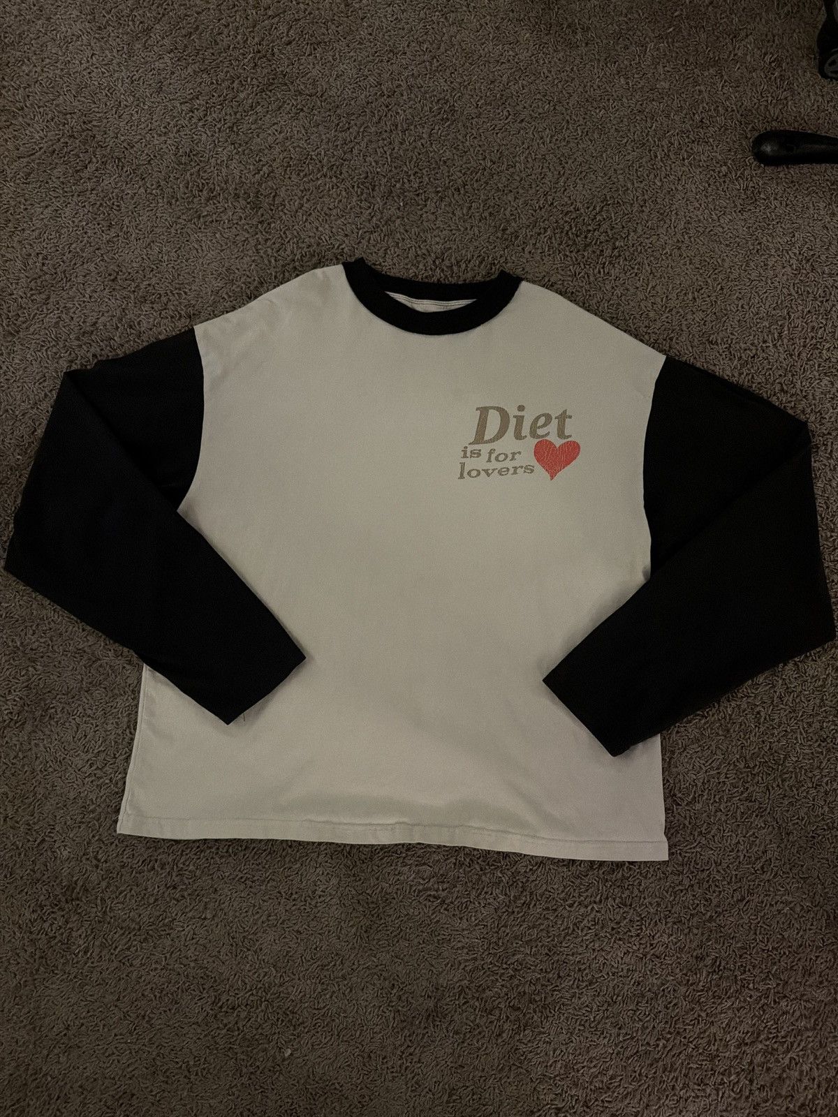 Diet Starts Monday Diet Starts Monday “Diet is for lovers” long sleeve tee Size US L / EU 52-54 / 3 - 1 Thumbnail