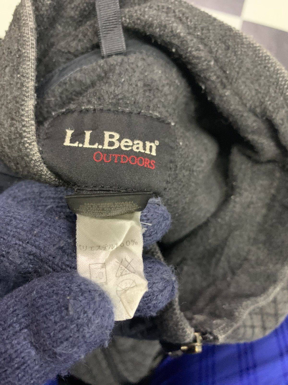 L.L. Bean LL. Bean Small Logo Zipper Down Fleece Jacket Size US M / EU 48-50 / 2 - 8 Thumbnail