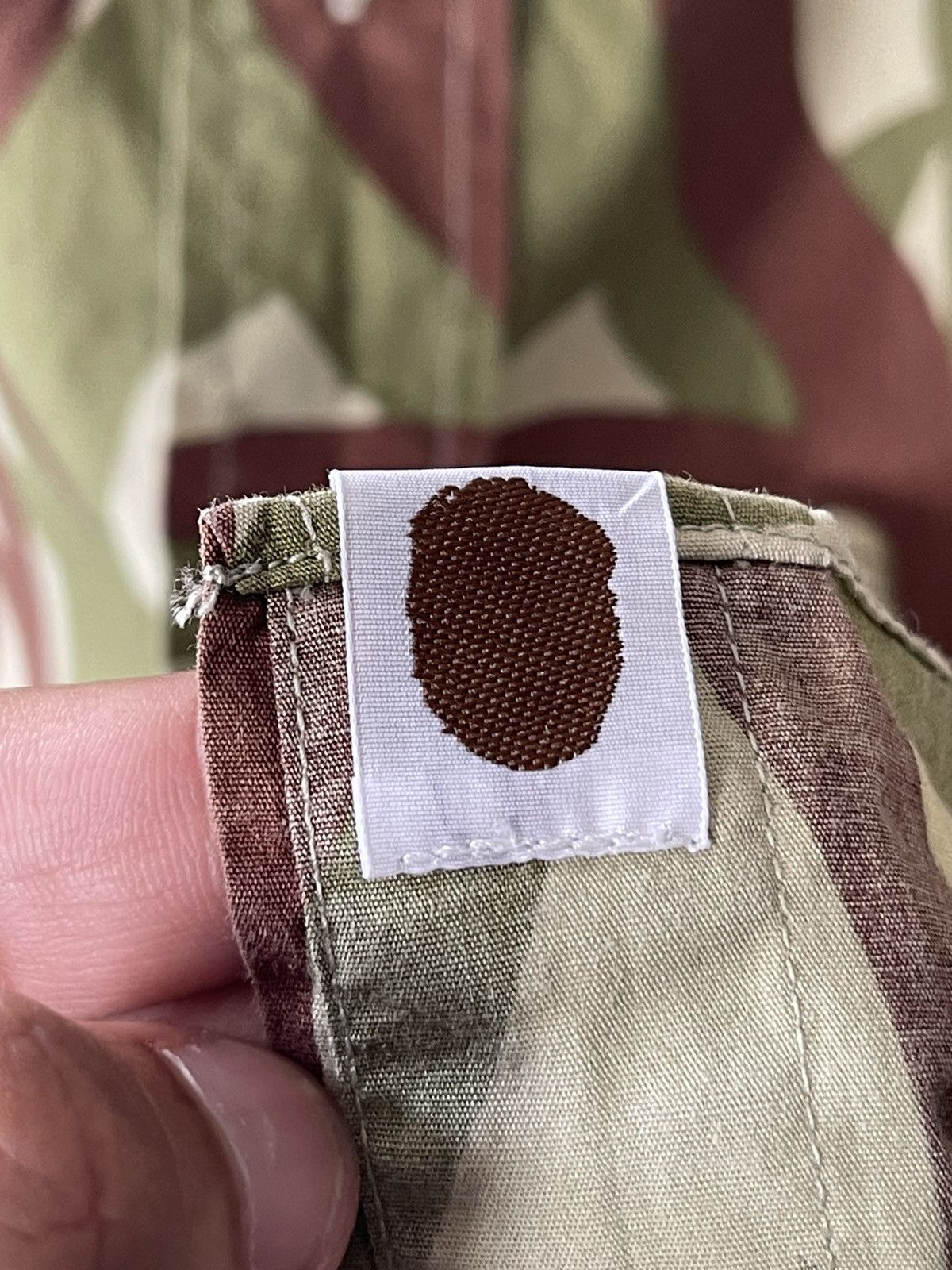 Bape OG Bape Tribal Camo Longsleeve Button Shirt Size US XL / EU 56 / 4 - 8 Thumbnail