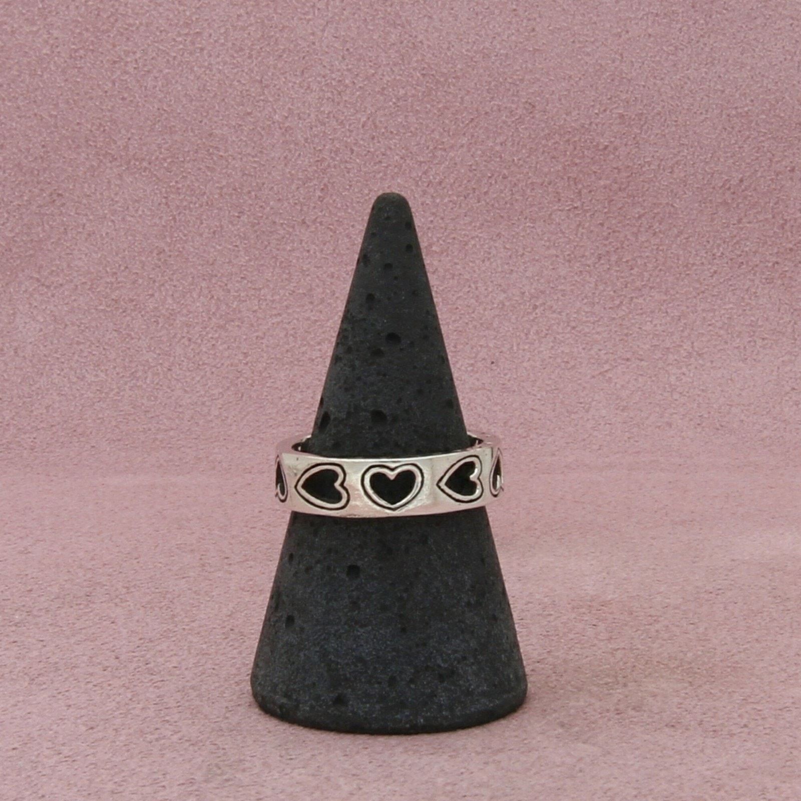 Brighton brighton sterling silver open hearts band ring size 8 Size ONE SIZE - 1 Thumbnail