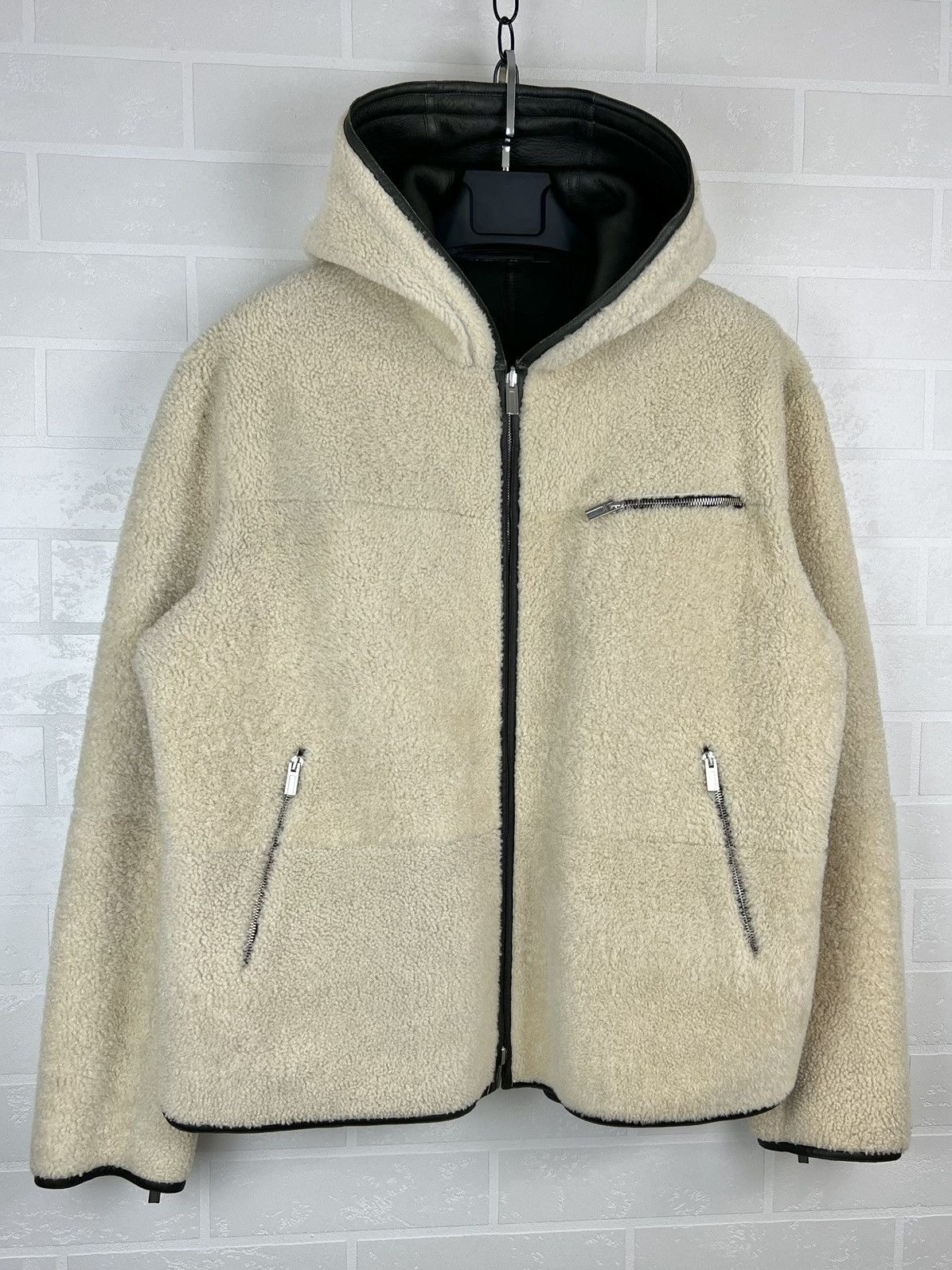 Hermes HERMES Jacket Leather Reversible Lambskin Sheepskin Men’s Size US XL / EU 56 / 4 - 18 Thumbnail