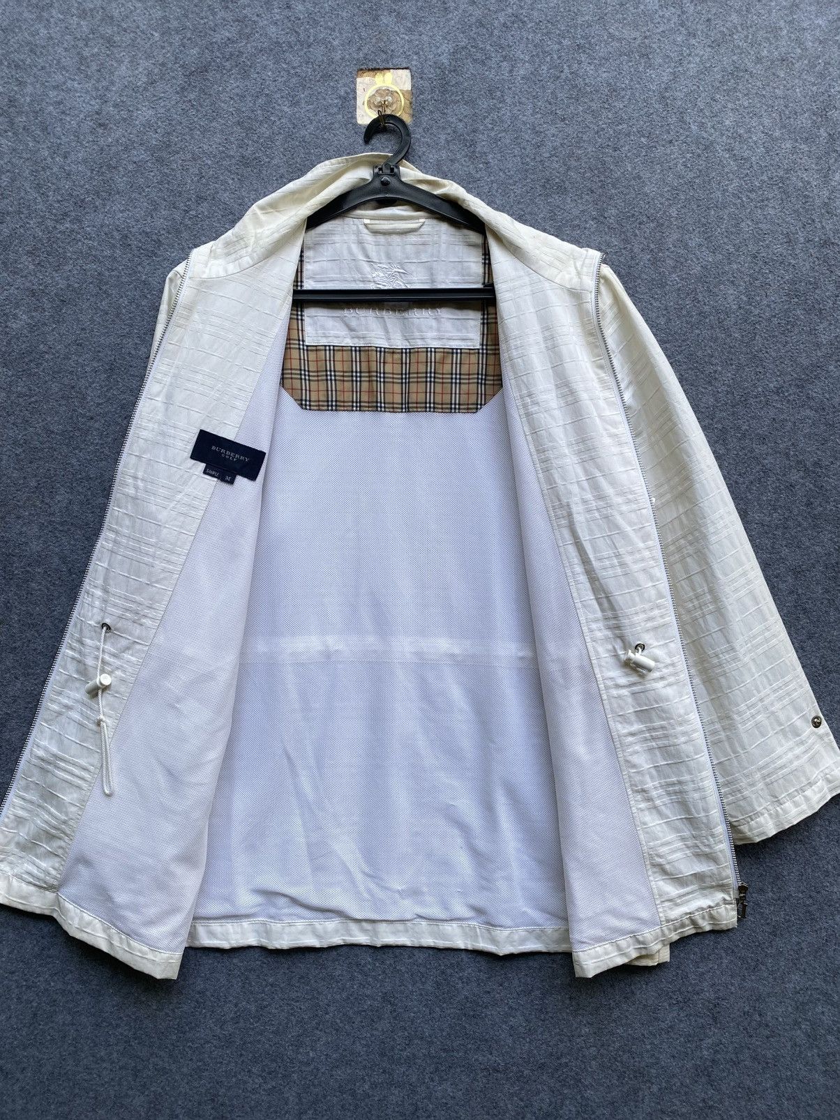 Burberry × Vintage Vintage burberry golf nova check sample zipper jacket Size US M / EU 48-50 / 2 - 6 Thumbnail