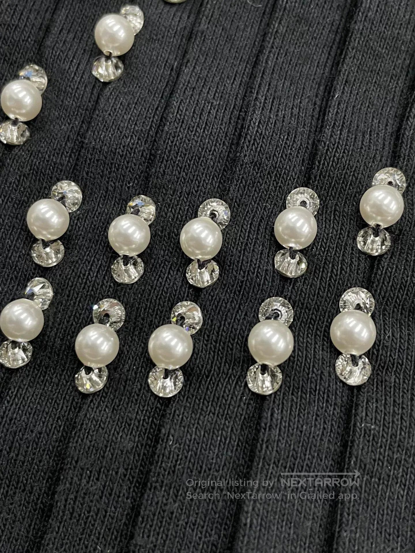Other Chanel Black Pearl Crystal Logo Sleeveless Top. Size US S / EU 44-46 / 1 - 5 Thumbnail
