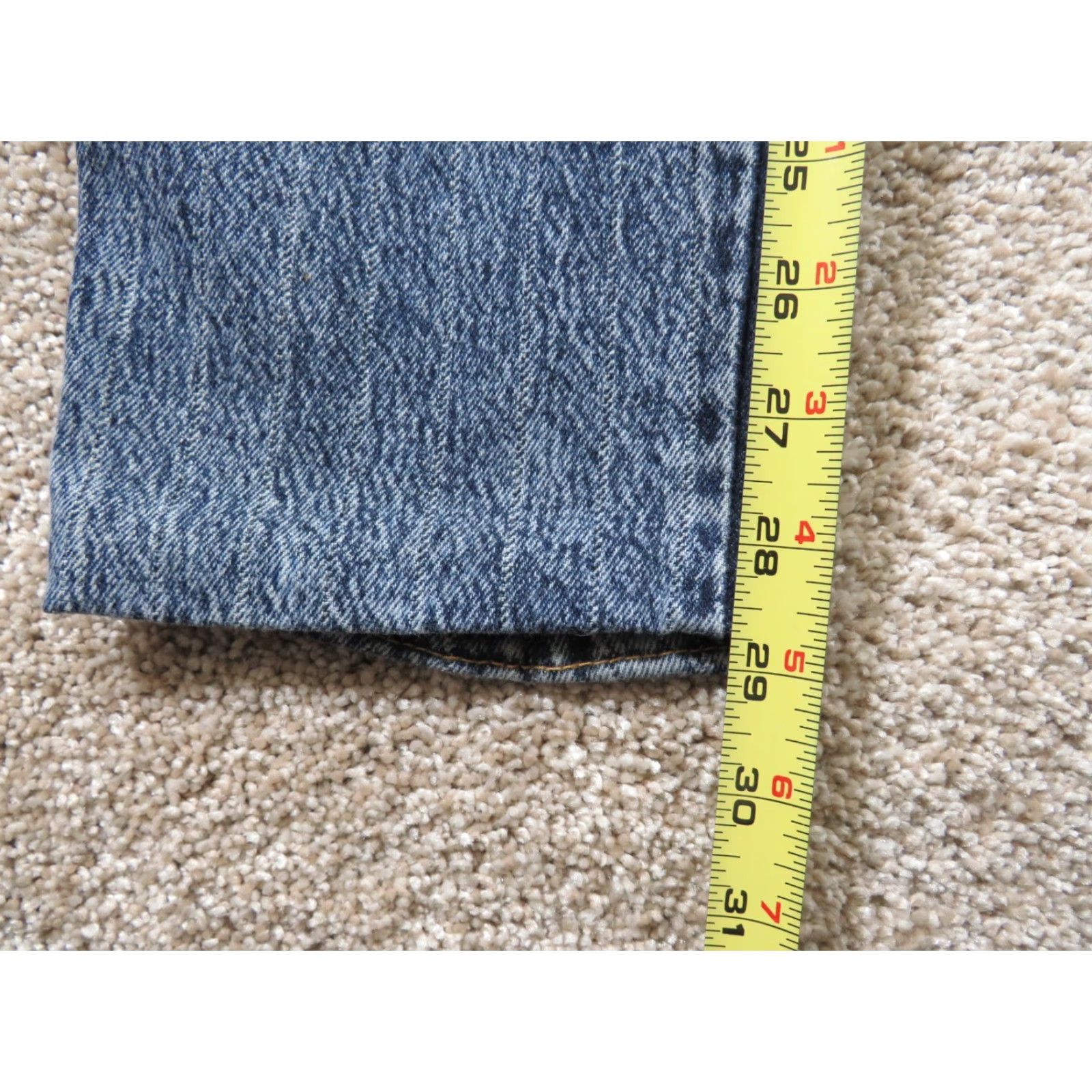 Vintage VINTAGE Siecle S.A. Pin Striped Jeans Denim Ladies 9 27x29 High Waist Disco Blue 1980s Womens Size 27" / US 4 / IT 40 - 5 Thumbnail