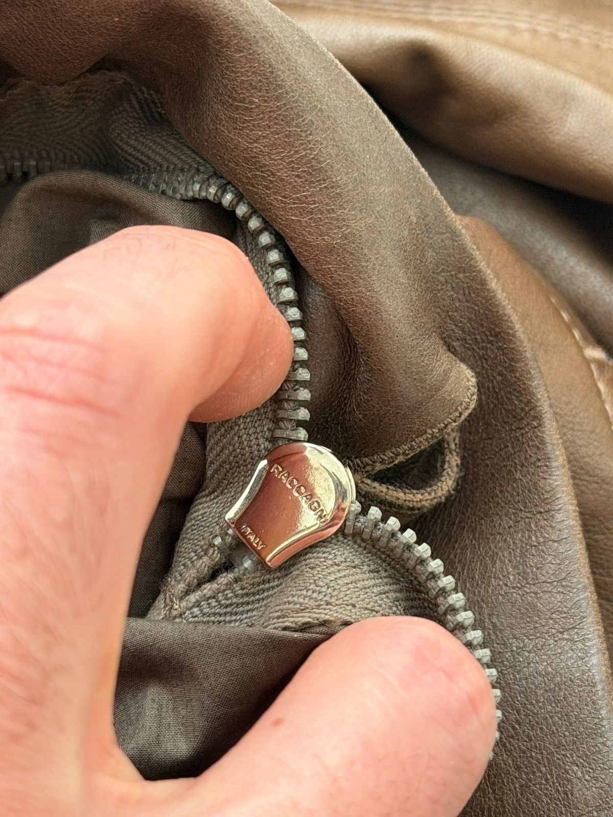 Rick Owens DNA Dust Olmar Mitra Era Trucker Leather Lamb Jacket Size US M / EU 48-50 / 2 - 7 Thumbnail