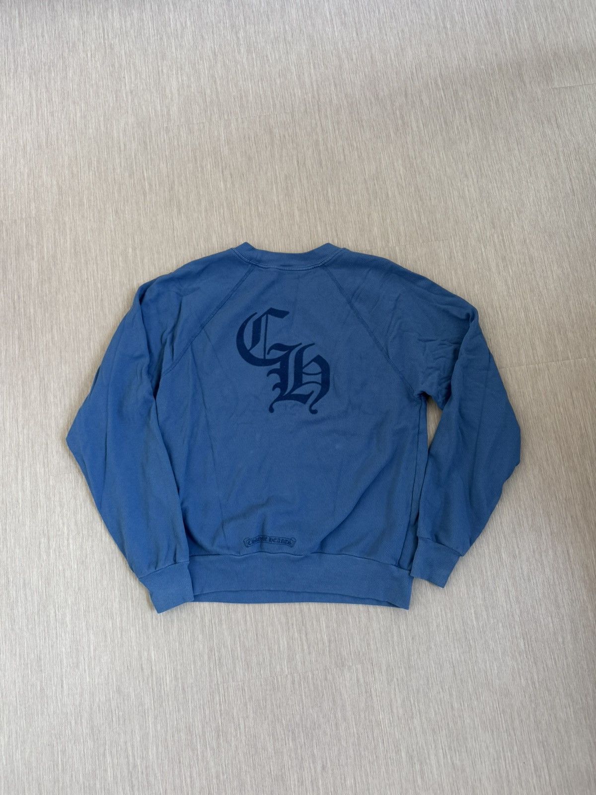 Chrome Hearts Triple Velvet Cross Blind Spot Crewneck Sweatshirt Blue Size US L / EU 52-54 / 3 - 7 Thumbnail