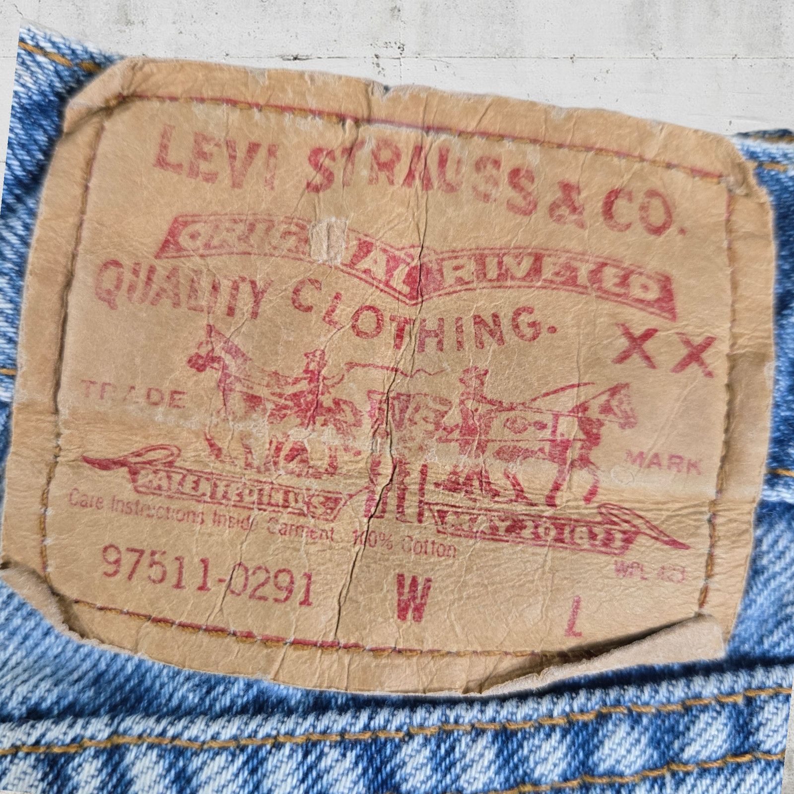 Levi's Vintage Levis Light Wash Double XX Denim Skirt Size 4 Size 27" / US 4 / IT 40 - 6 Thumbnail