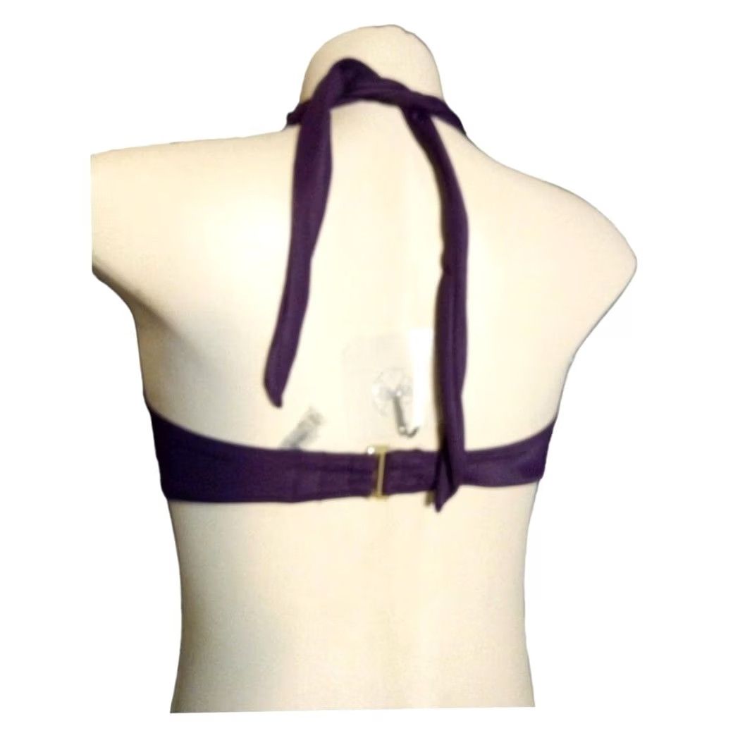 Victoria's Secret Victoria's Secret Swim Bikini Top S Purple Bandeau Halter Women Small Shimmer 34C Size S Purple Mens? Size S / US 4 / IT 40 - 3 Thumbnail