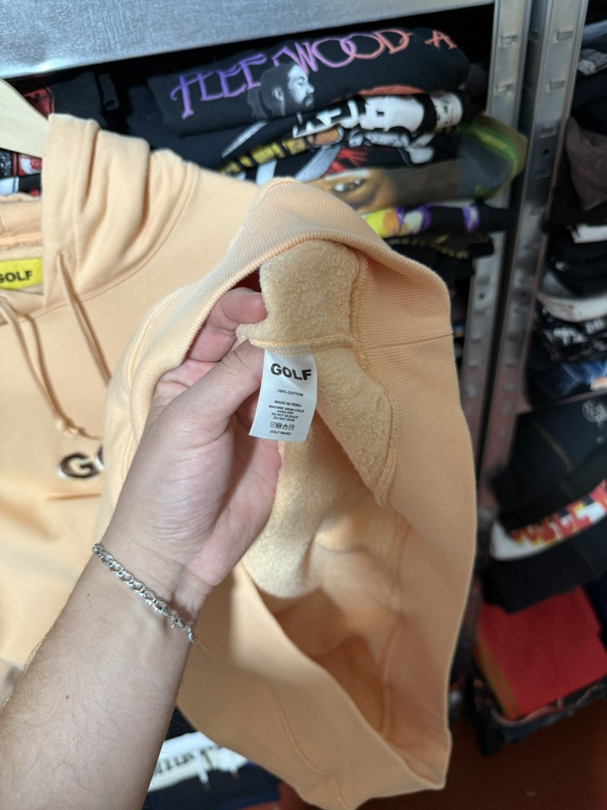 Golf Wang GOLF WANG CONTRAST STITCH LOGO HOODIE - MUSTARD Y2K HYPE Size US XL / EU 56 / 4 - 6 Thumbnail