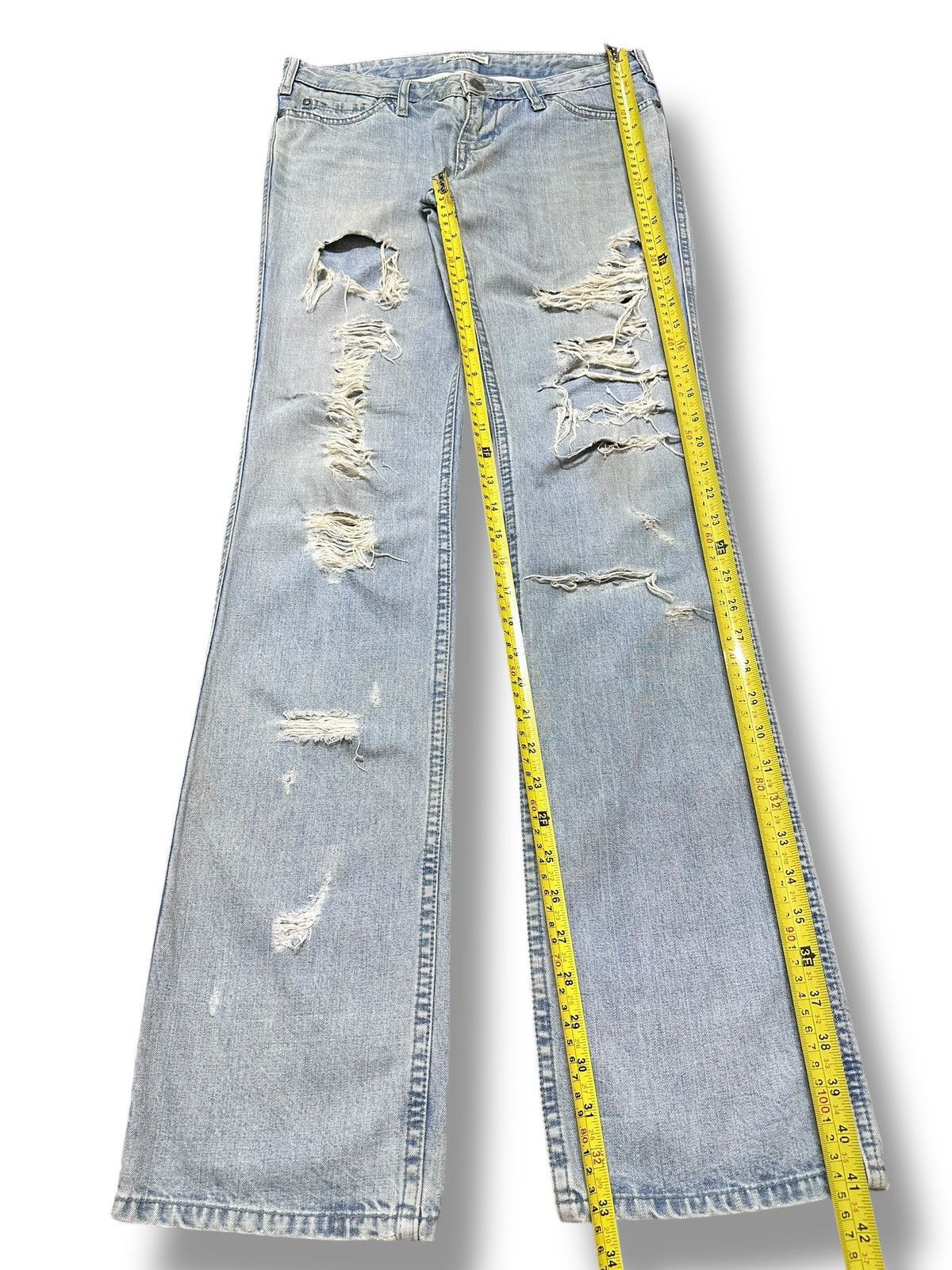 Japanese Brand Vintage LD Distressed Jean With Baggy Loose Style Faded Wash Size US 30 / EU 46 - 13 Thumbnail