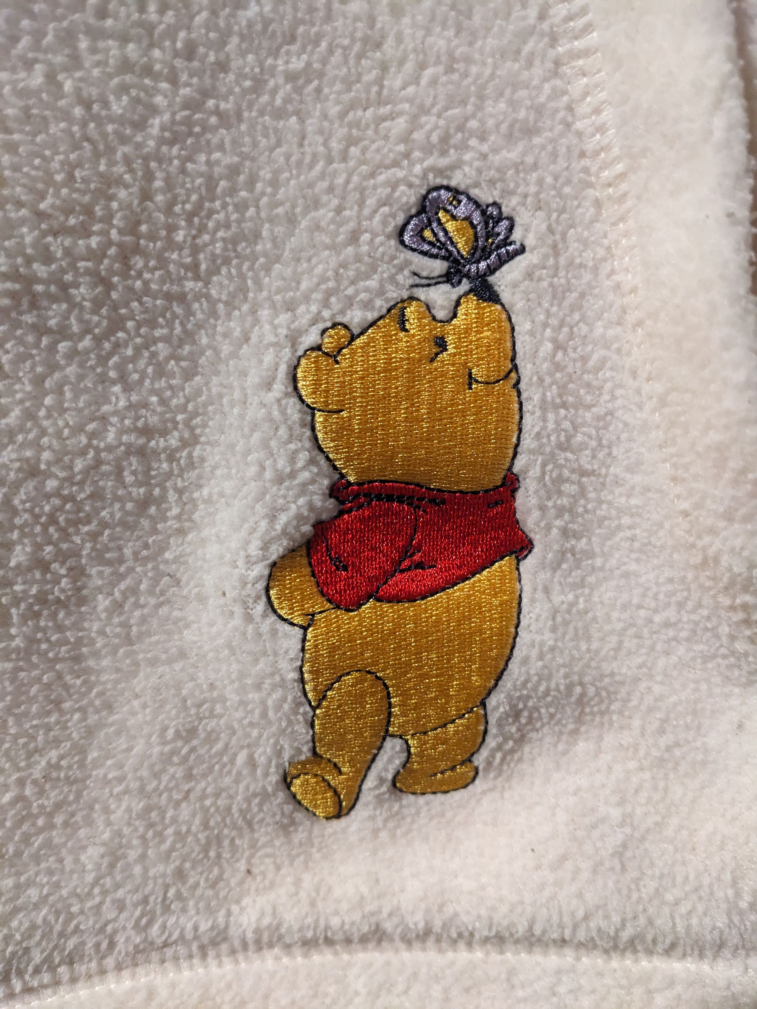 Disney × Vintage Vintage 2010's Winnie the Pooh Pink Medium Fleece Hoodie Size US M / EU 48-50 / 2 - 3 Thumbnail