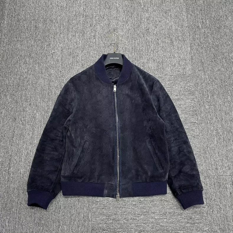 Gucci Gucci Full-print embossed double G suede jacket 2502-Nextar Size US M / EU 48-50 / 2 - 3 Thumbnail