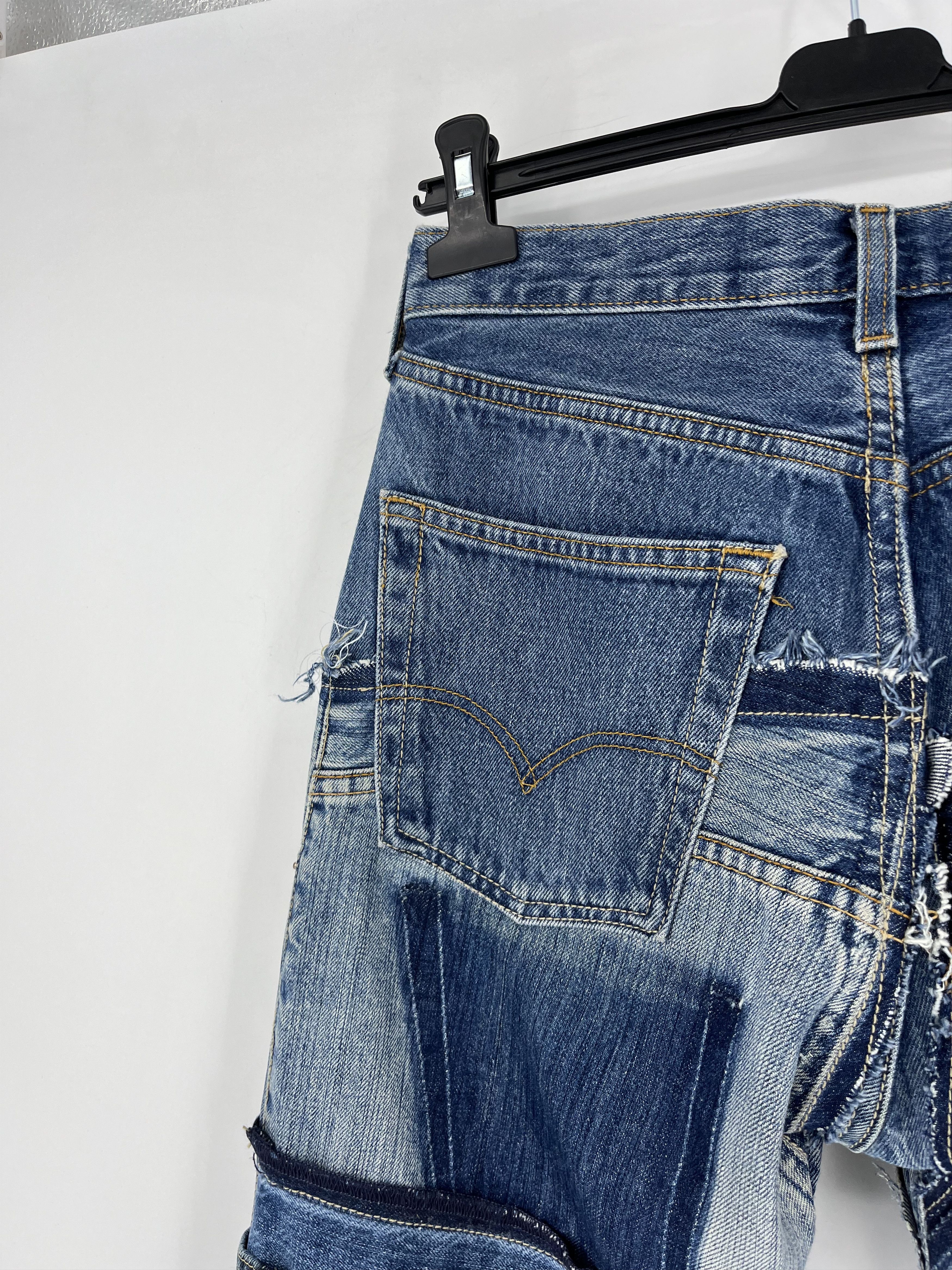 Other 90s Levi’s 501 Patchwork Multipocket Denim Custom Jeans USA Size US 30 / EU 46 - 12 Thumbnail