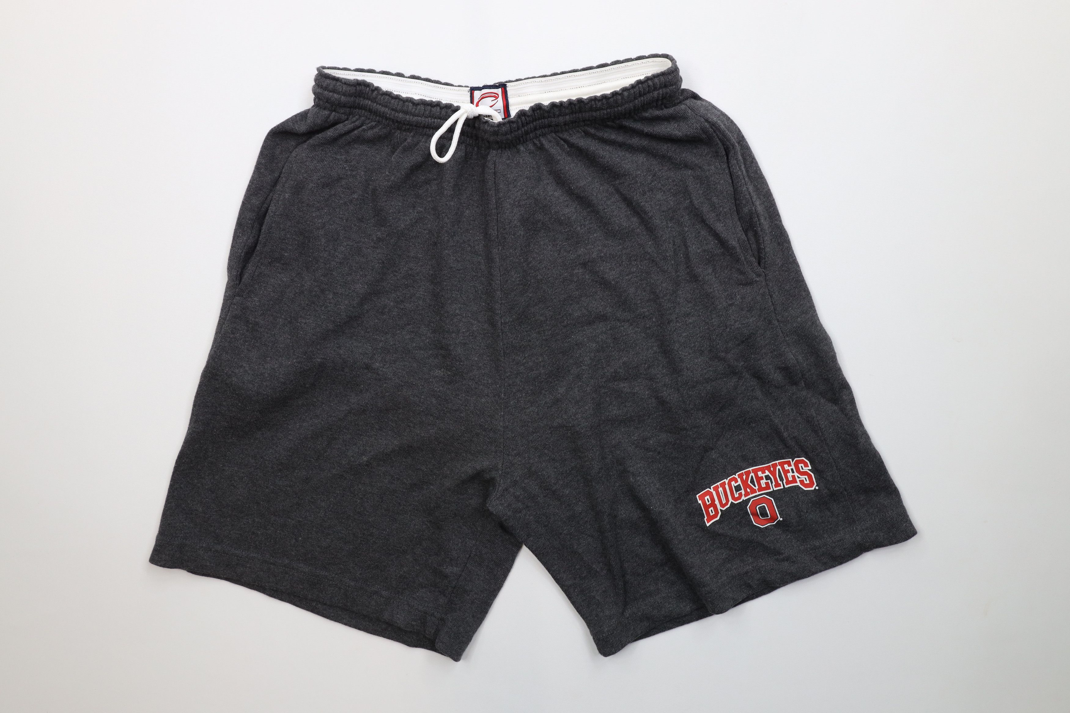 Vintage Vintage 90s Ohio State University Above Knee Shorts Gray Size US 34 / EU 50 - 1 Thumbnail