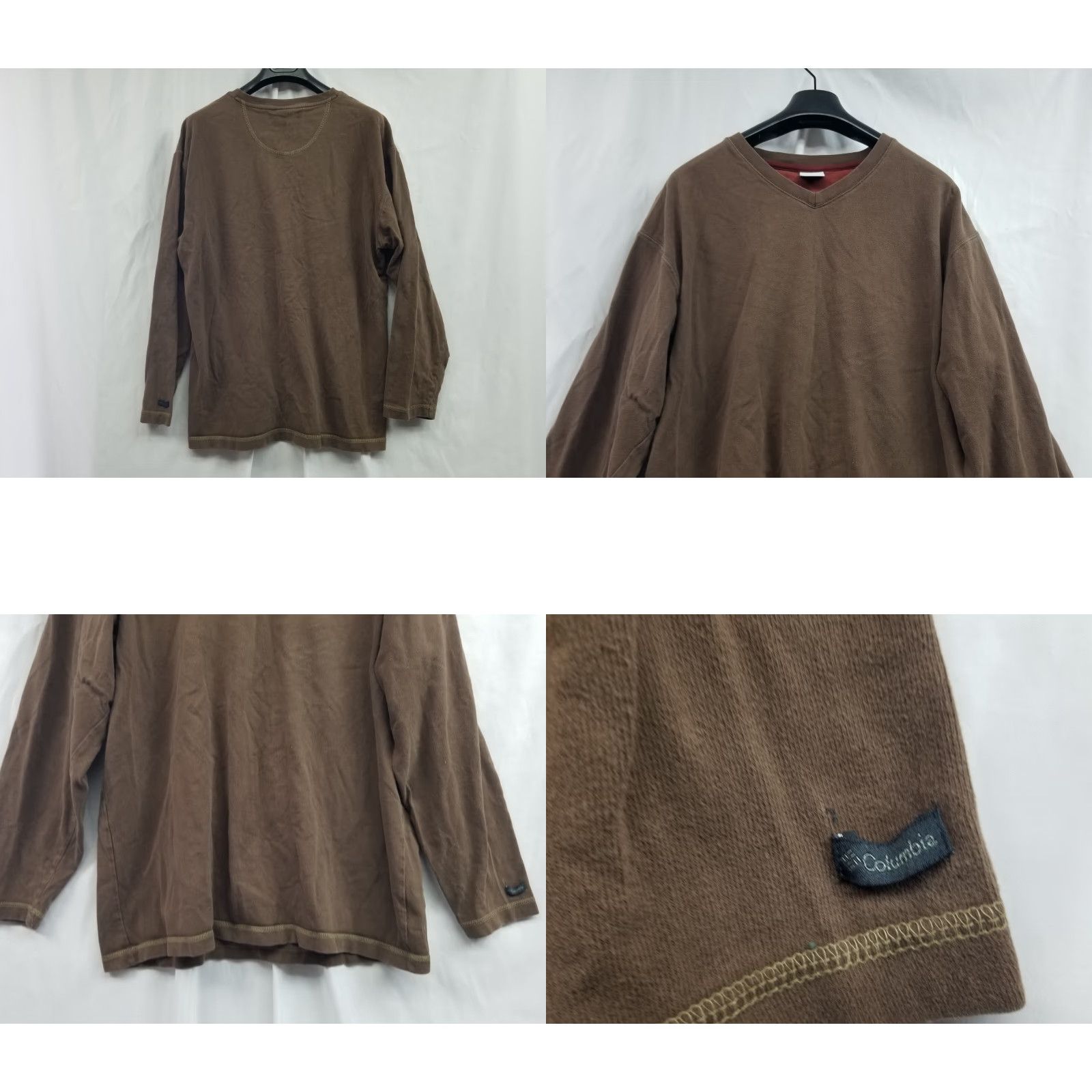 Vintage Columbia Sweatshirt Crew Neck Mens Large Brown Long Sleeve Pullover Casual Regular Size US L / EU 52-54 / 3 - 8 Thumbnail