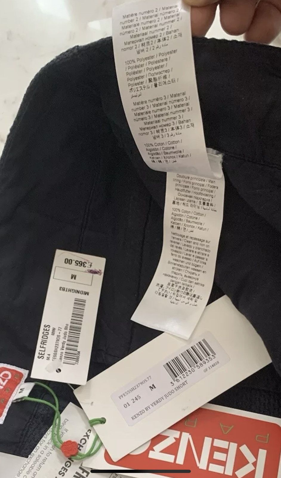 Kenzo KENZO X VERDY 'KENZO BY VERDY' JUDO SHORTS Size Medium Navy Size US 35 - 12 Thumbnail