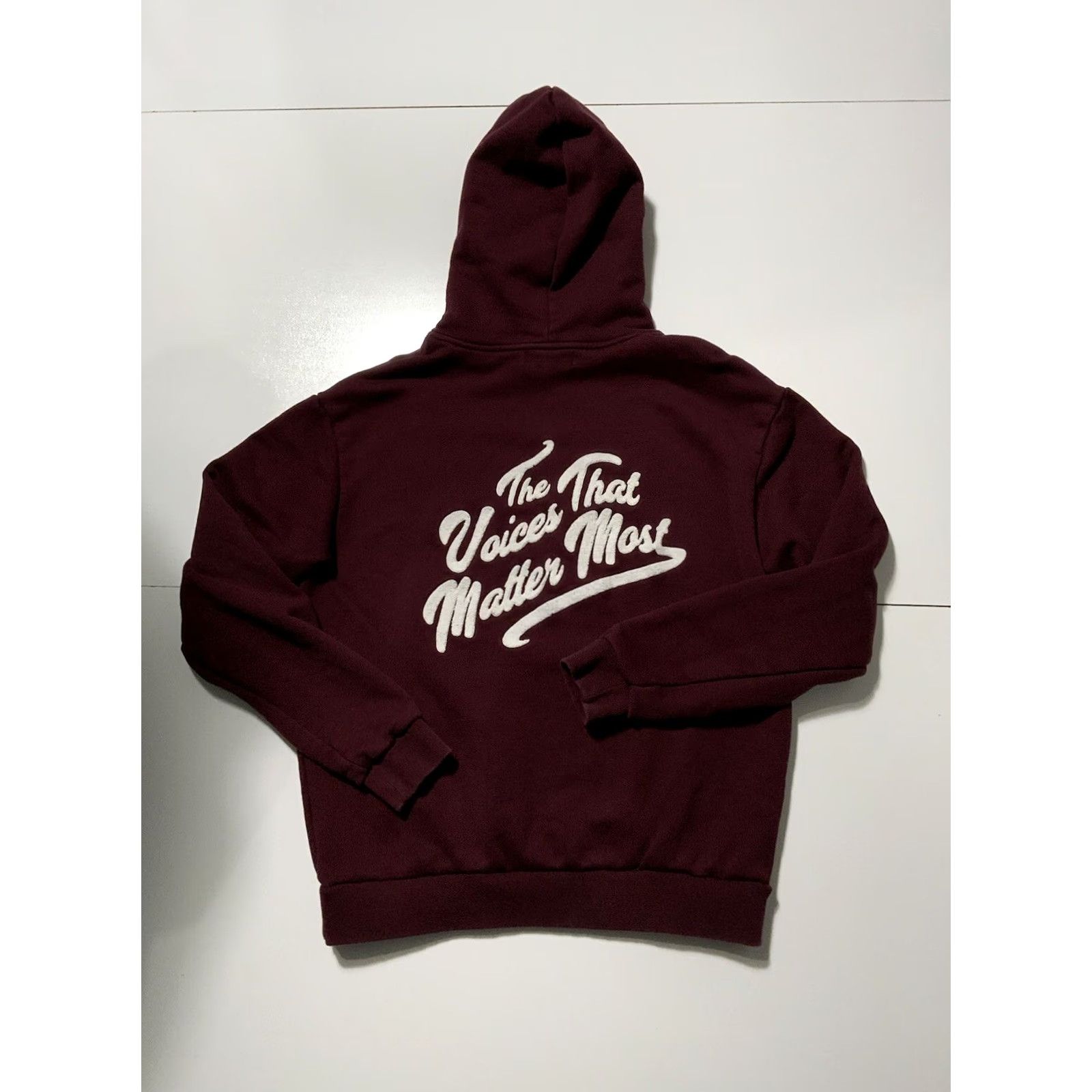 Keiser Clark VINTAGE Keiser Clark X 10K Projects TenThousand Records Voices Terry Fleece Hoodie Sz. M Burgundy Mens Pullover Knit Fleece Hoodie Sizing M Size US M / EU 48-50 / 2 - 2 Thumbnail