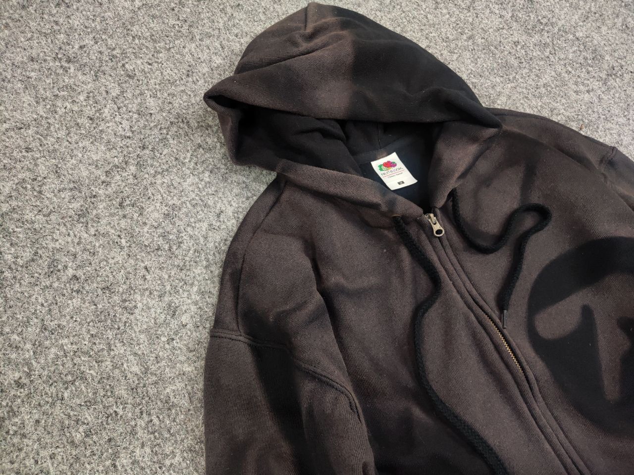Apex One Vintage 90's Aphex Twin Logo Sun Faded Boxy Blank Zip Hoodie Size US M / EU 48-50 / 2 - 8 Thumbnail