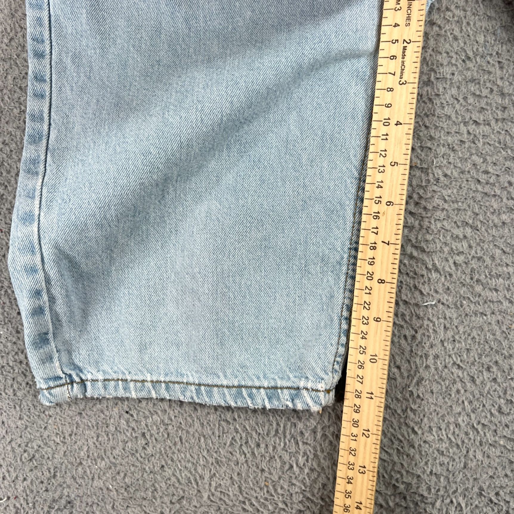 Bugle Boy VINTAGE Bugle Boy Jeans Shorts 26" Light Wash Denim Casual Bermuda Mens 90s Vintage Fashion Pockets Size US 26 / EU 42 - 5 Thumbnail