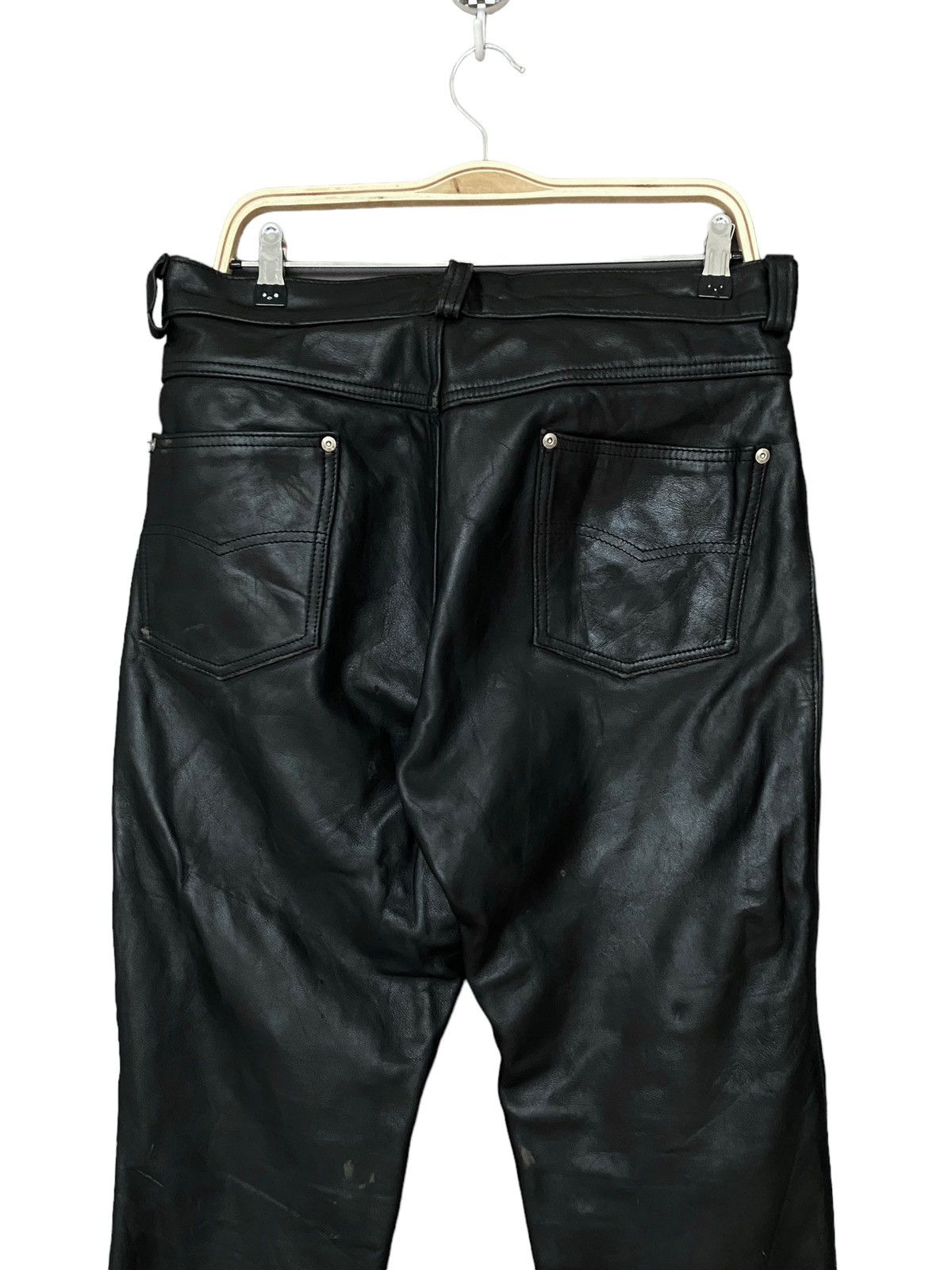 Schott Vintage Brand Schott Made In Usa leather Pants 1990s Size US 32 / EU 48 - 4 Thumbnail