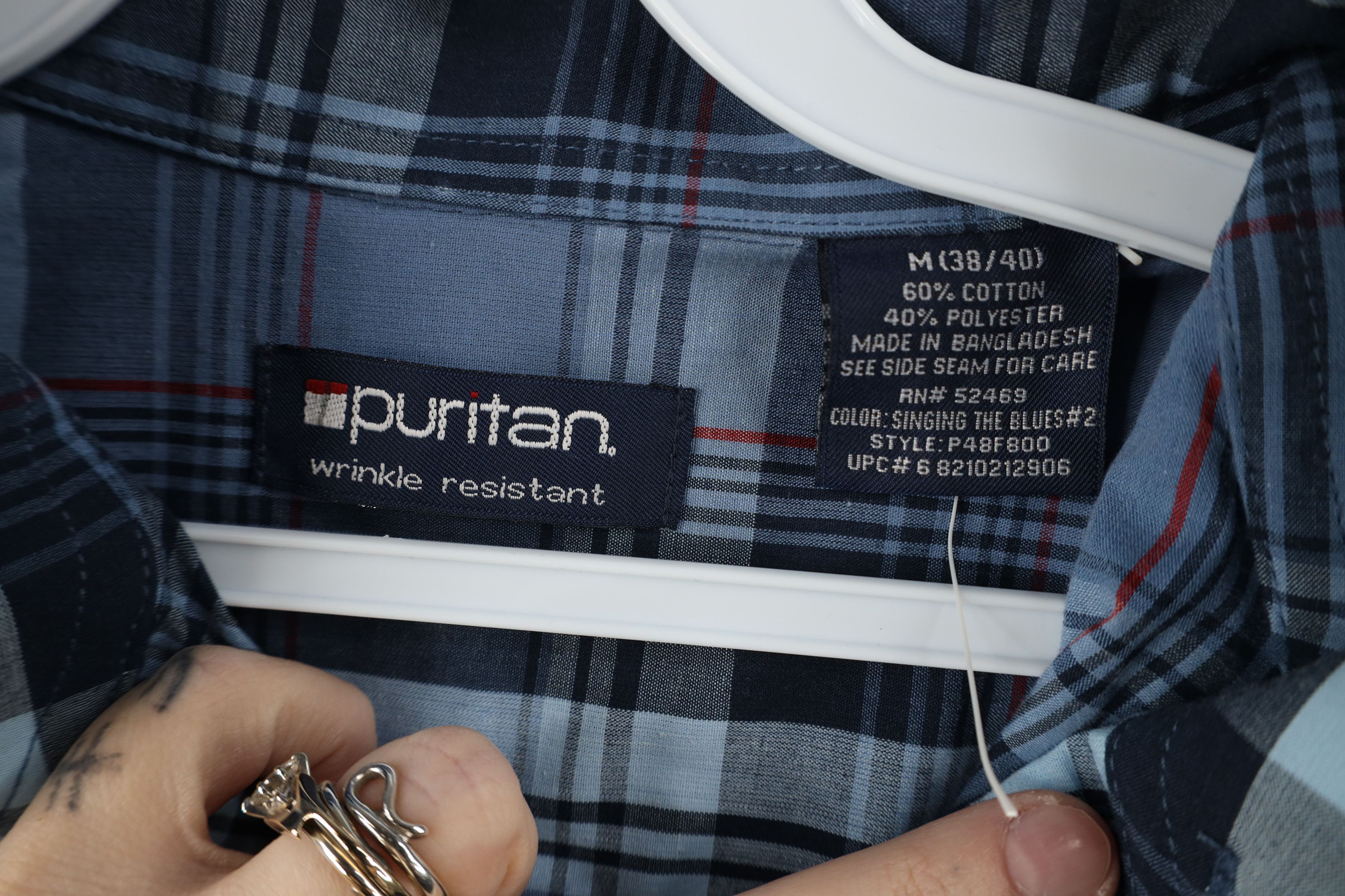 Vintage Deadstock Vintage 90s Streetwear Button Down Shirt Plaid Size US M / EU 48-50 / 2 - 6 Thumbnail