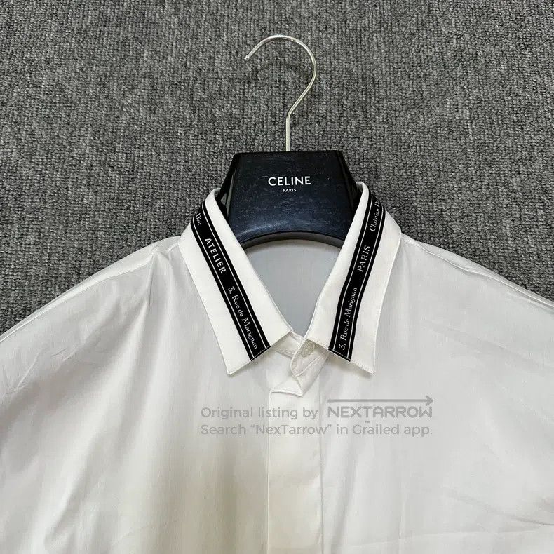 Dior Dior Size39 Shirt with neckline and slogan Size US XXS / EU 40 - 2 Thumbnail