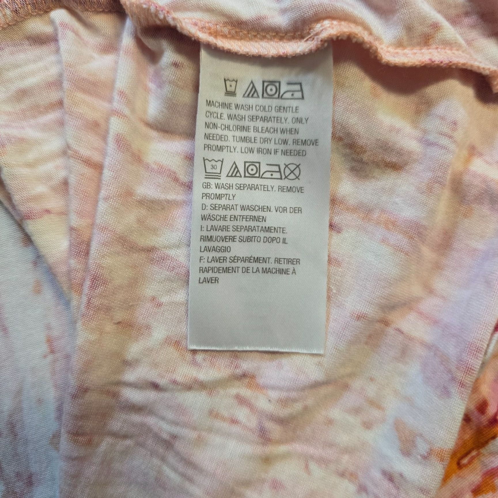 Vintage LOGO by Lori Goldstein Top Womens 2X Orange Pink Sleeveless Stretch Tunic Tank Shirt Size XXL / US 16-18 / IT 52-54 - 6 Thumbnail