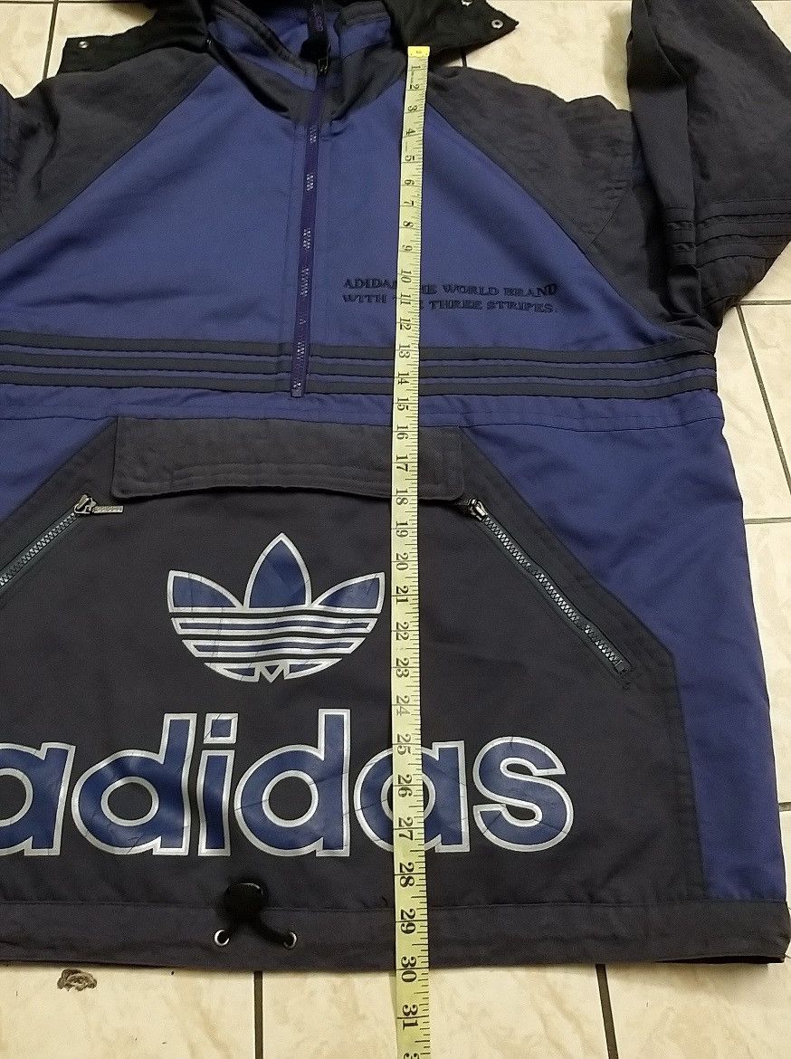Adidas VINTAGE 90'S ADIDAS TREFOIL HOODIES 1/2 ZIPPER JACKET Size US XL / EU 56 / 4 - 13 Thumbnail