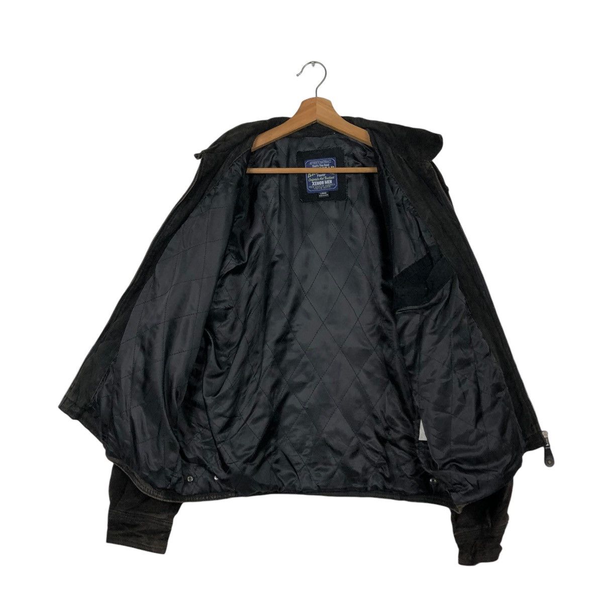 Japanese Brand 🔥VINTAGE GENUINE LEATHER JACKET XENON MEN ISSEY MIYAKE Size US L / EU 52-54 / 3 - 15 Thumbnail