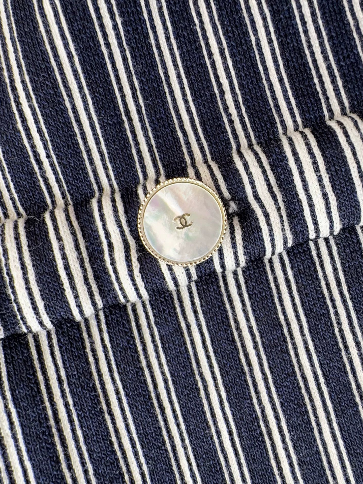 Chanel Chanel 25Ss metal logo striped cami dress 34 Size XS / US 0-2 / IT 36-38 - 7 Thumbnail