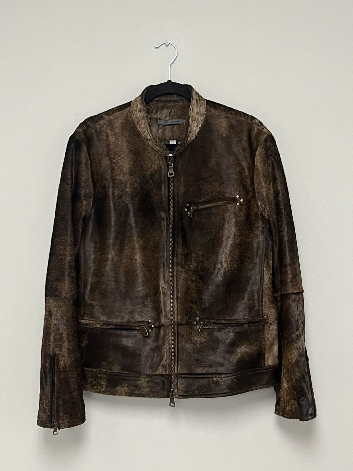 John Varvatos Calf hair Moto Jacket. Size 50 Size US M / EU 48-50 / 2 - 16 Thumbnail