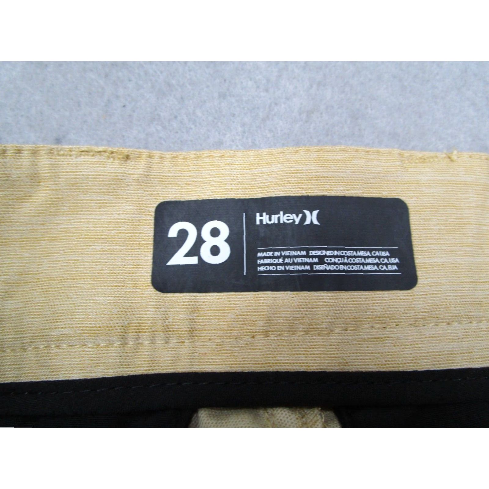 Hurley Hurley Shorts Mens 28 Beige H2O DRI Hybrid STRETCH - 8" Inseam, Pockets, Quick Dry, Cotton Blend, Regular Rise, Flat Front, 5-Pocket, Casual Beachwear Size US 28 / EU 44 - 2 Thumbnail