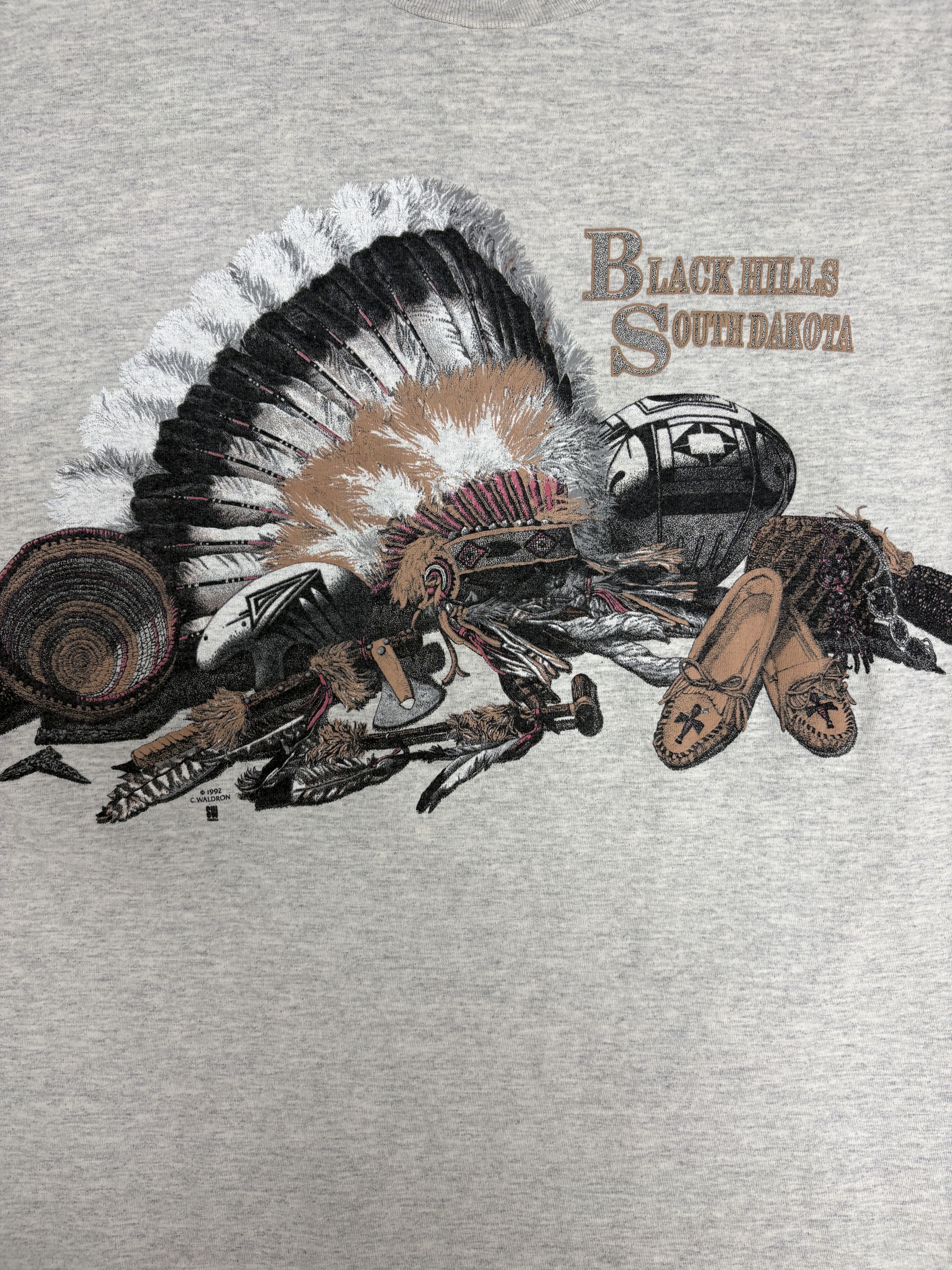 Vintage Black Hills, South Dakota Scenic Vintage Grey Tee Size US L / EU 52-54 / 3 - 2 Thumbnail