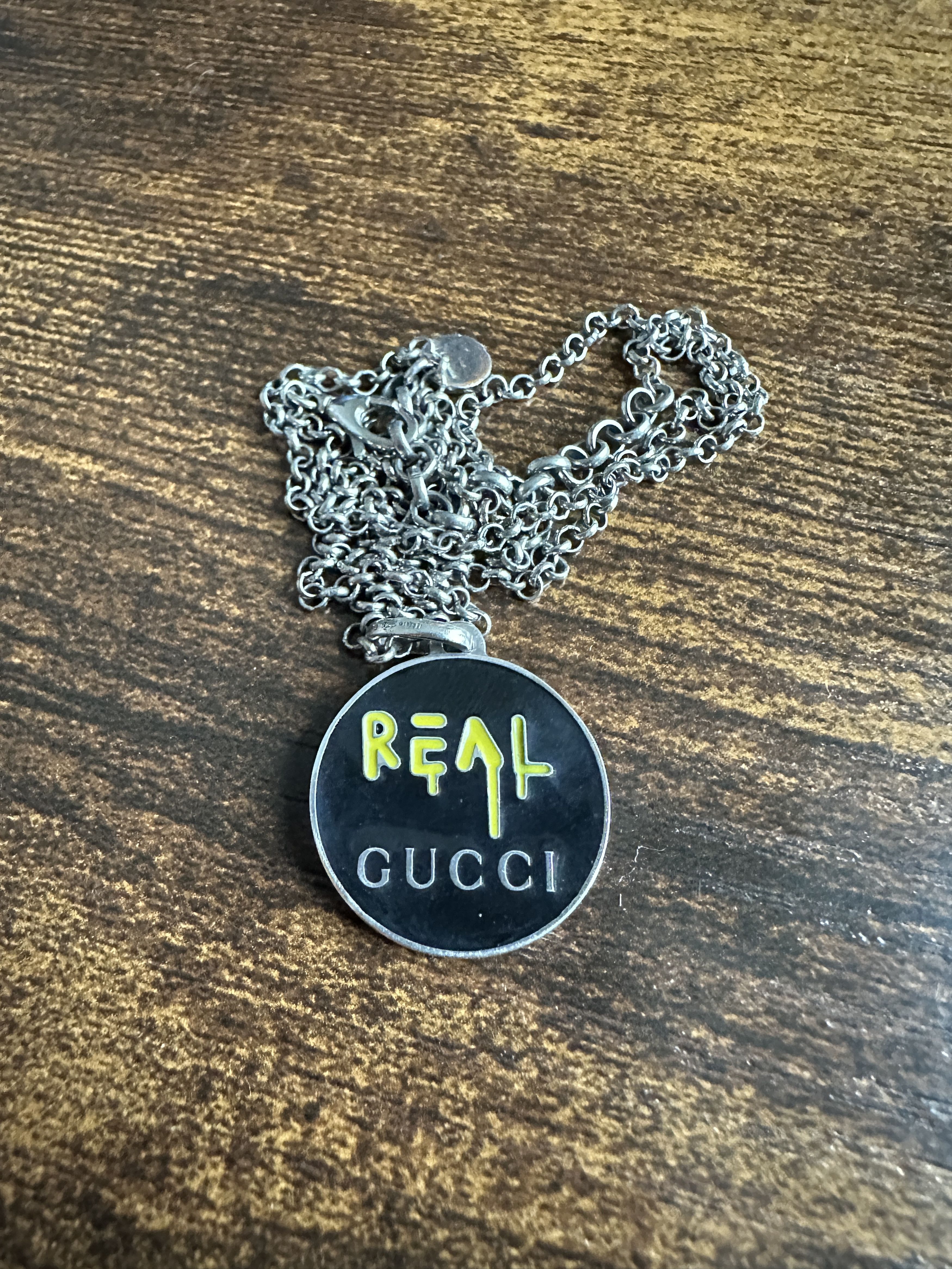 Gucci Gucci Enamel 'REAL' Ghost Necklace Size ONE SIZE - 1 Thumbnail