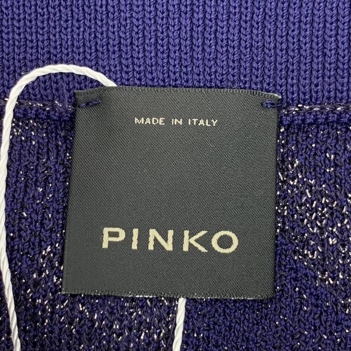 Pinko Pinko Purple Shiny Knit Stretch Midi Skirt K26WX Size 26" / US 2 / IT 38 - 5 Thumbnail