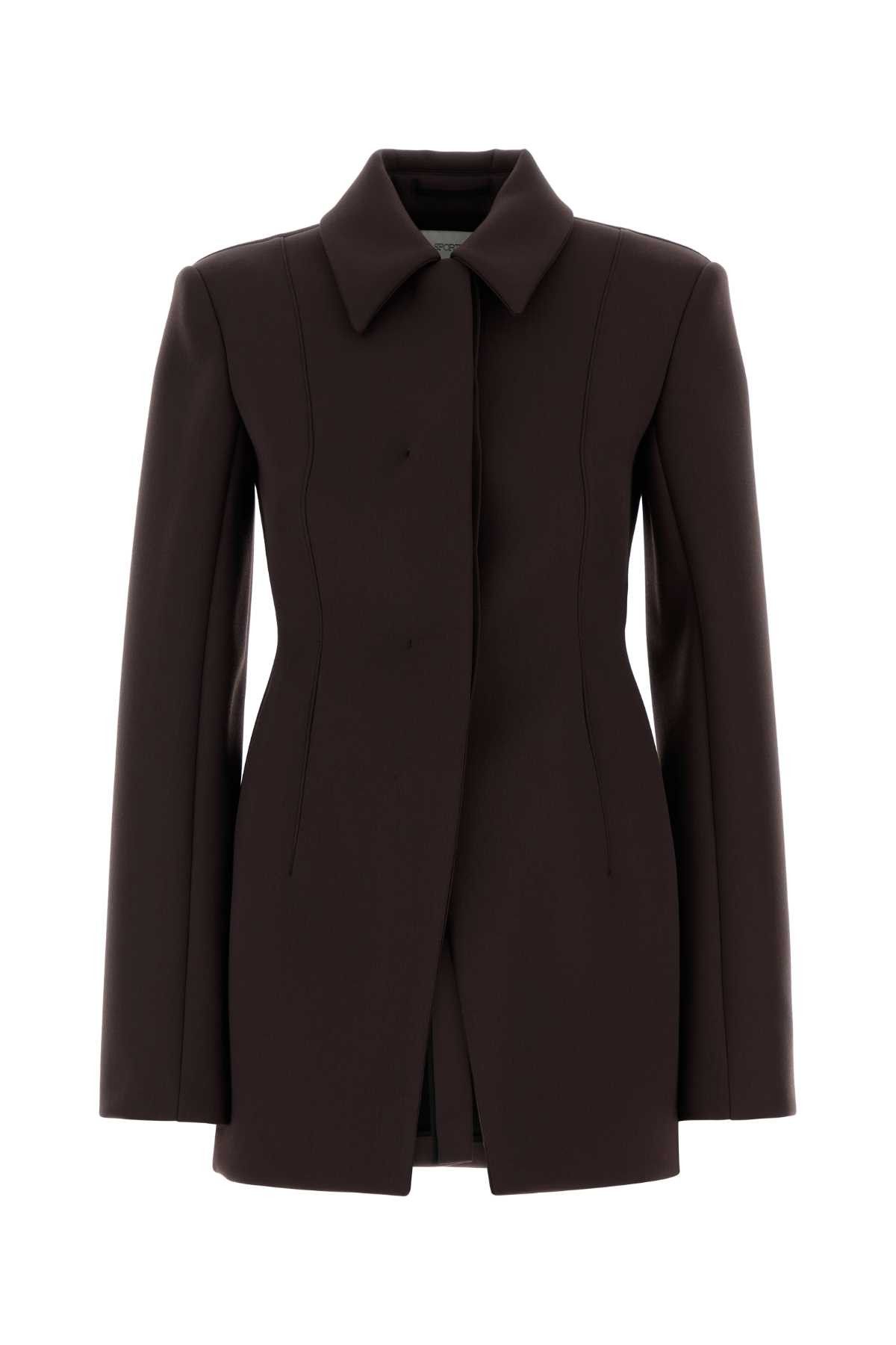 Sportmax Aubergine Polyester Blend Bacio1234 Blazer Size XS / US 0-2 / IT 36-38 - 1 Thumbnail