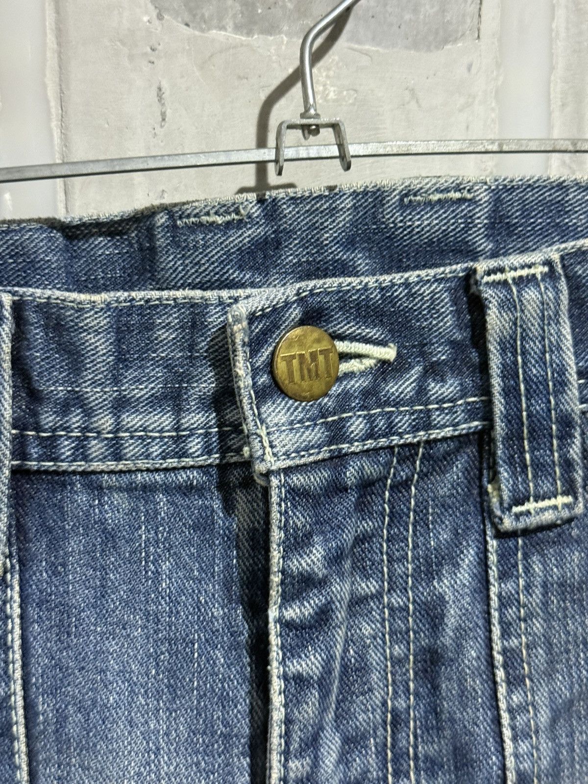 Japanese Brand Japanese fashion TMT japan Bush Denim PatchWork Jeans Size US 32 / EU 48 - 5 Thumbnail